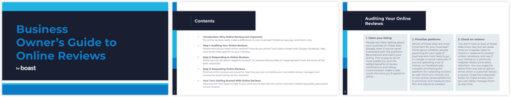 Business Owner's Guide to Online Reviews