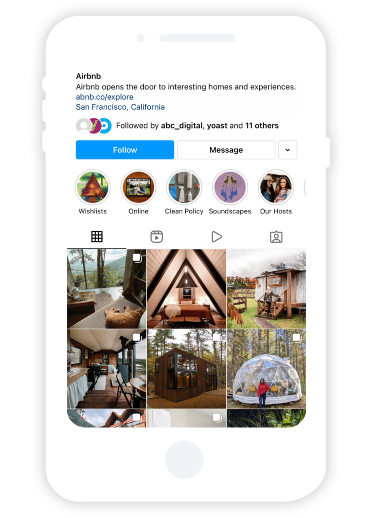 Airbnb UGC Instagram